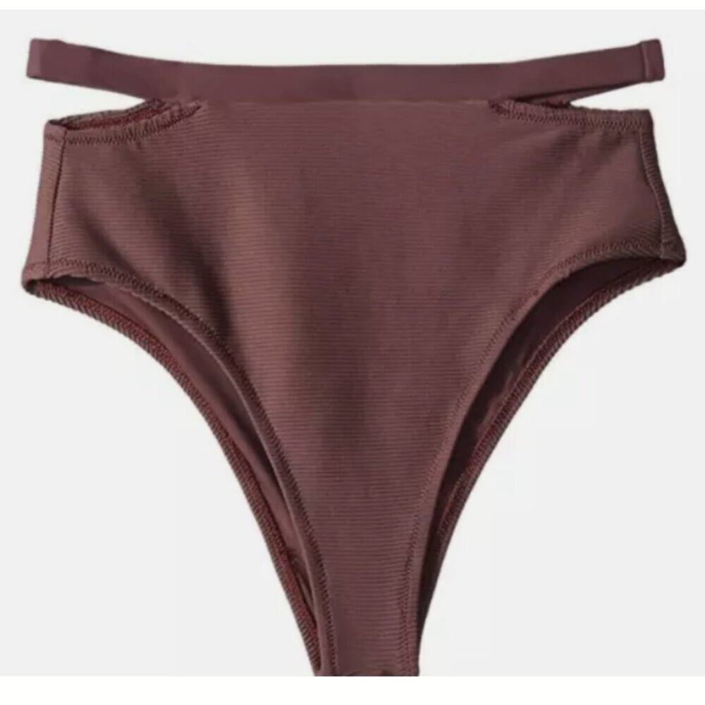 Vitamin A Biorib Bikini Bottom, Brown, Women's 8